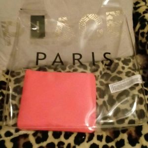 Clear tote with bag inside